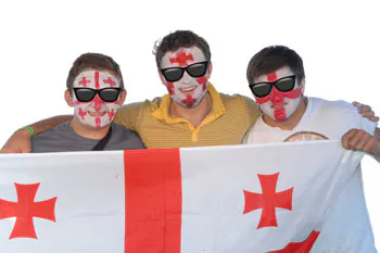 Animation photocall supporters Coupe du Monde de rugby 2007 à Lyon – studio photo événementiel