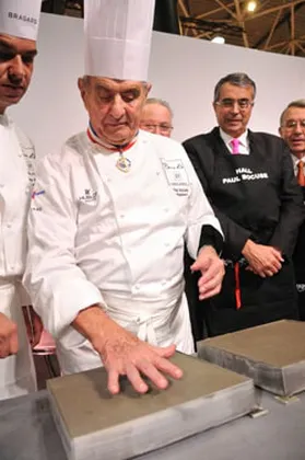 Portrait Jérôme et Paul Bocuse lors de l'inauguration du Hall à Eurexpo Lyon – reportage photo événementiel Philippe Théry