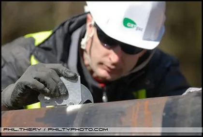 Reportage photo chantier construction BTP – ouvrage réseau gaz Lyon et région