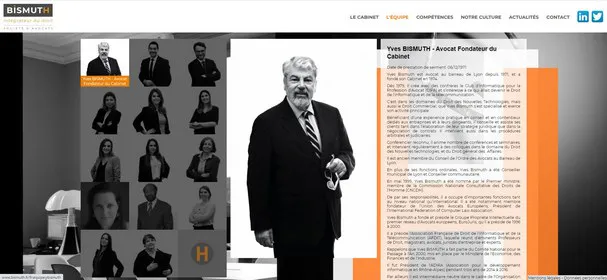 Portrait corporate d'avocat pour le site web d'un cabinet à Lyon