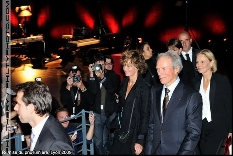 Clint Eastwood lors de la cérémonie du Prix Lumière, crédit photo : Philippe Thery