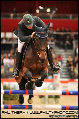 saut obstacle cheval vue de face equita lyon eurexpo lyon  credit photo philippe thery