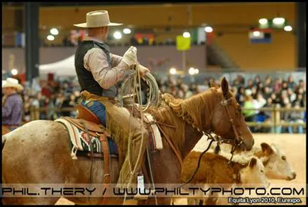 Animation Western cowboy salon Equita Lyon – reportage photo salon professionnel Eurexpo