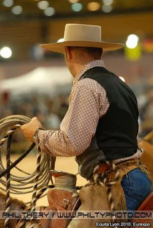 Cowboy animation Western salon Equita Lyon Eurexpo – reportage photo événementiel Lyon