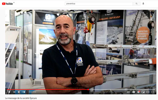Interview vidéo avis exposant salon Preventica Lyon
