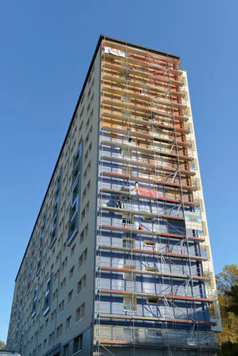 Photographe suivi de chantier fresque murale Valbonnière Lyon – Vilogia et Cité Création
