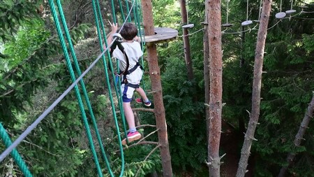 capture ecran de captation video reportage video accrobranche parc aventure pont de cordes