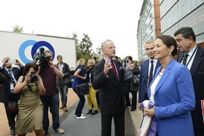 photo portrait interview ministre Segolene Royale credit photo photographe philippe thery