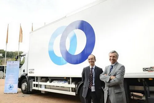 Présentation d'un camion zéro émission à la Cité Internationale de Lyon – photographe événementiel