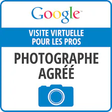 Logo photographe agréé Google Maps Lyon – visite virtuelle 360° Philippe Théry