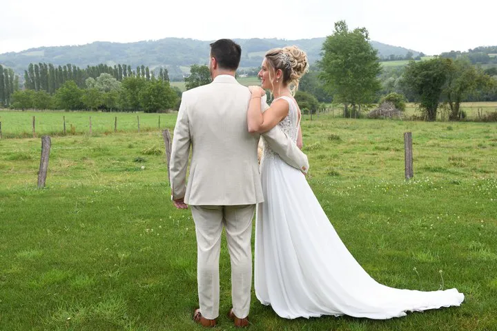 Photo de couple avec enfants - mariage Lyon