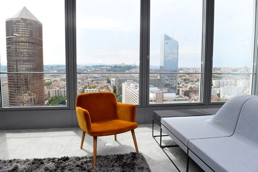 vue du haut de la tour Oxygene, panoramique de Lyon,  credit photographe: Philippe Thery