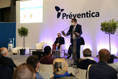 conference pour l inauguration du salon preventica Lille credit photographe: Philippe Thery