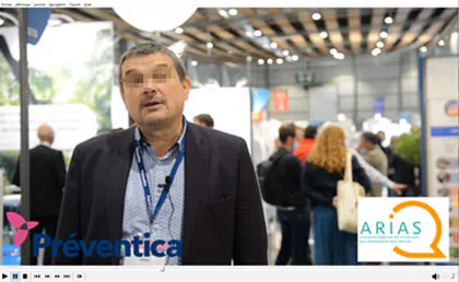 capture video interview exposant salon Preventica Lille