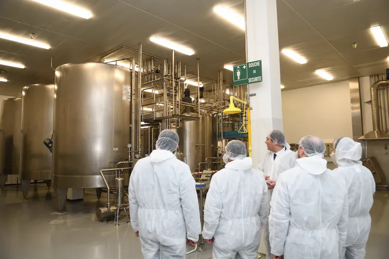 reportage photo visite officielle ministre industrie Arabie saoudite Lyon site industriel