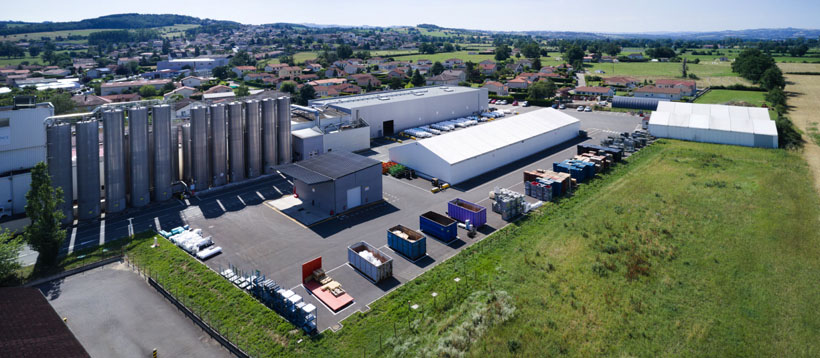 photo drone photo vue aerienne site production industriel