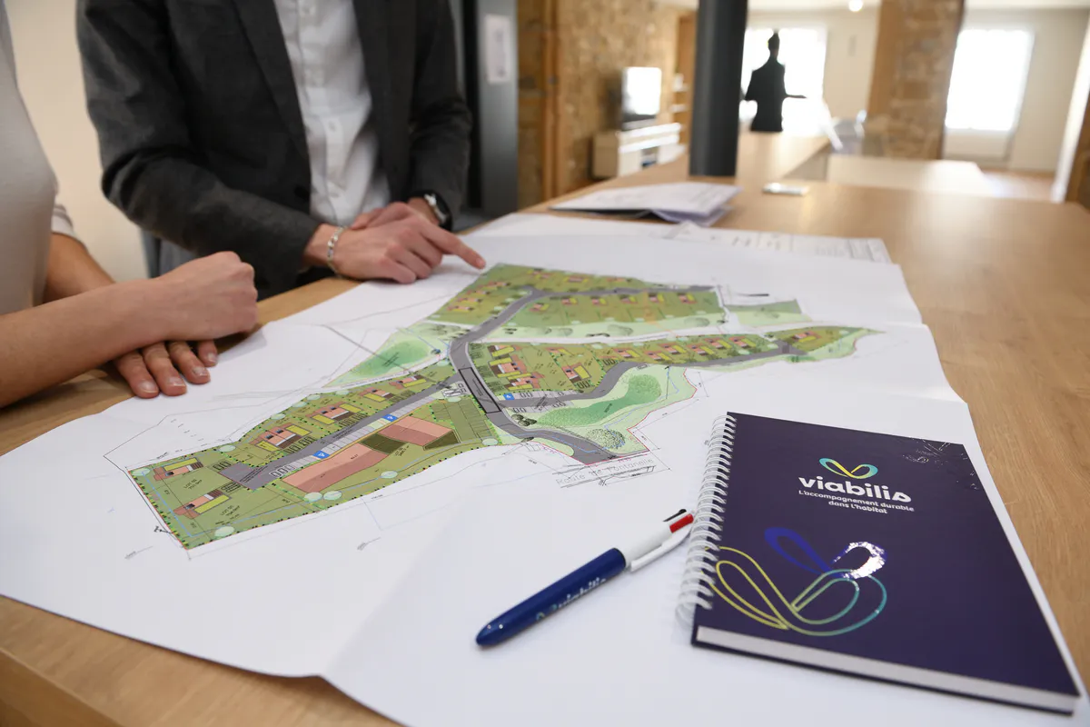 Reportage photo en entreprise a Lyon montrant des collaborateurs Viabilis en situation de travail