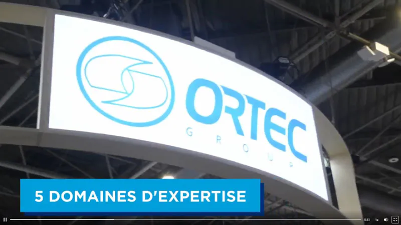 Stand du Groupe Ortec filmé au salon Pollutec à Eurexpo Lyon