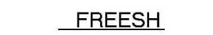 Logo magazine Freesh, presse et lifestyle