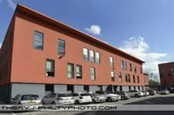 photographe reportage photo entreprise a Lyon, batiment de centre d affaires