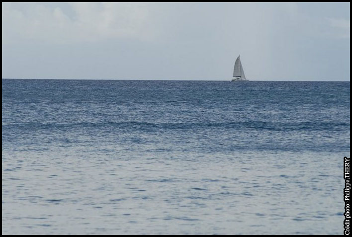 mer des caraibes et voilier Martinique